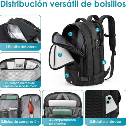 Mochila con gran capacidad